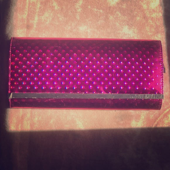 Hot pink shimmer clutch - Picture 1 of 2